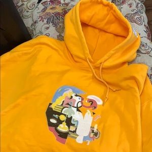 Mac Miller FACES Gold Yellow Gildan Hoodie
